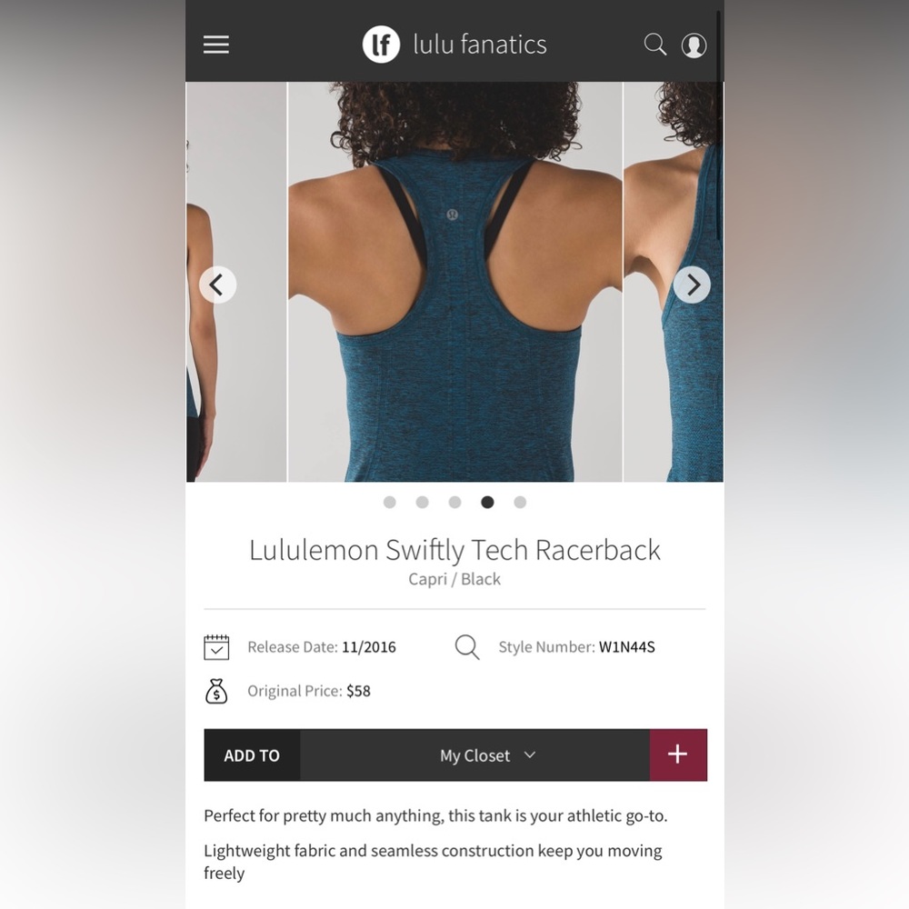 Lululemon Swiftly Tech Racerback Size 2 - Picture 6 of 6